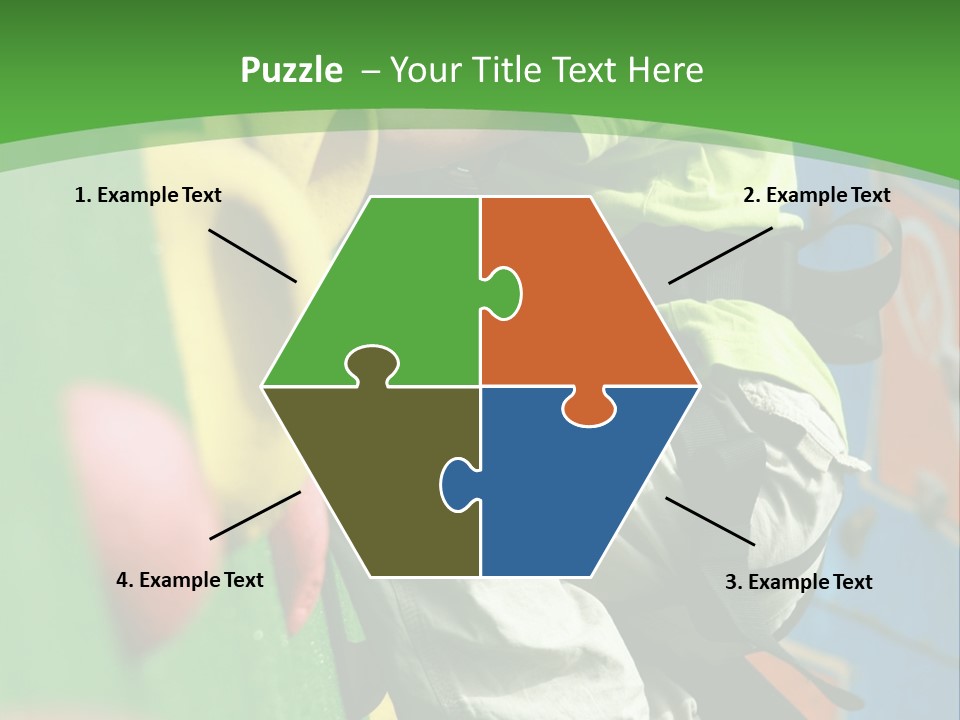 Climbing Mountain Brave PowerPoint Template