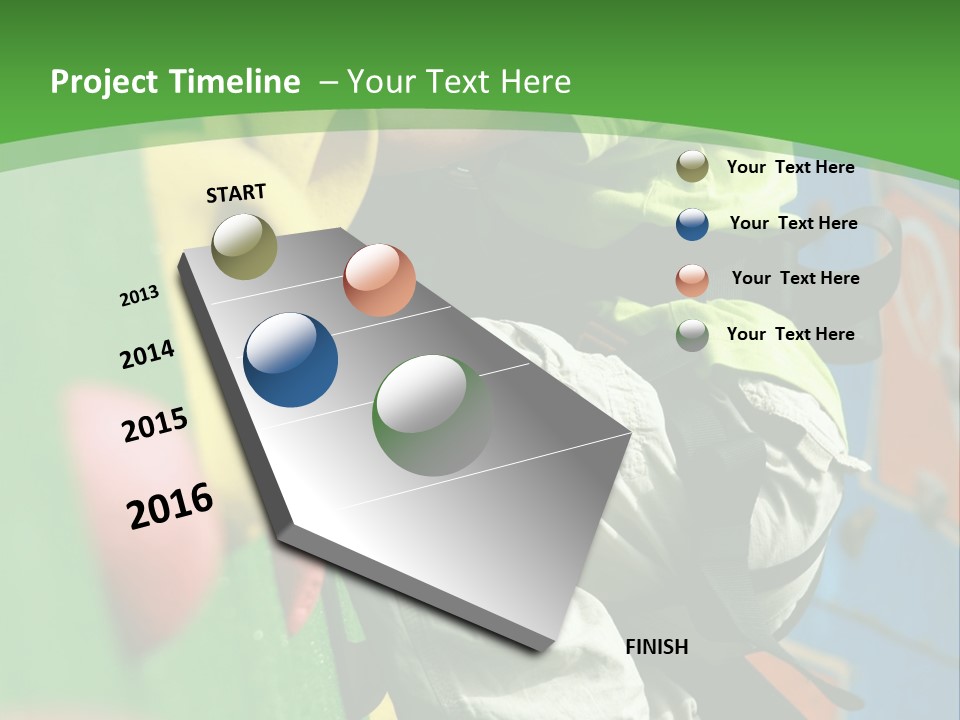 Climbing Mountain Brave PowerPoint Template