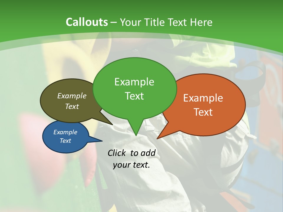 Climbing Mountain Brave PowerPoint Template