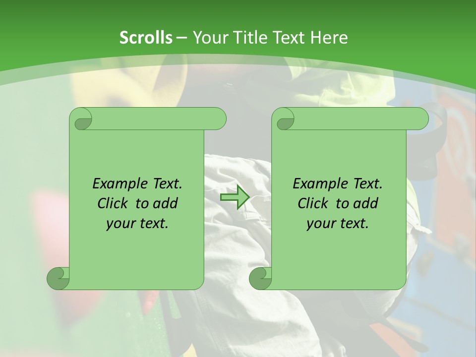 Climbing Mountain Brave PowerPoint Template