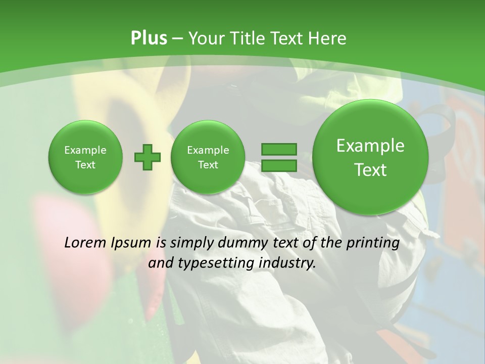 Climbing Mountain Brave PowerPoint Template