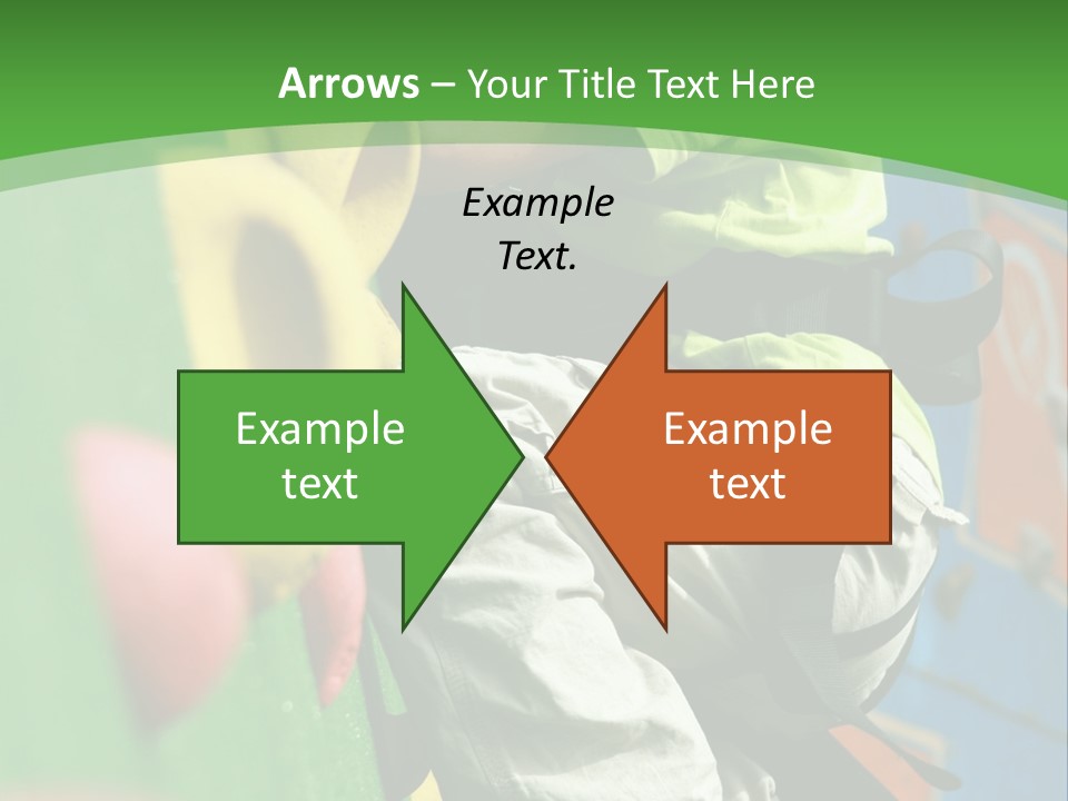 Climbing Mountain Brave PowerPoint Template