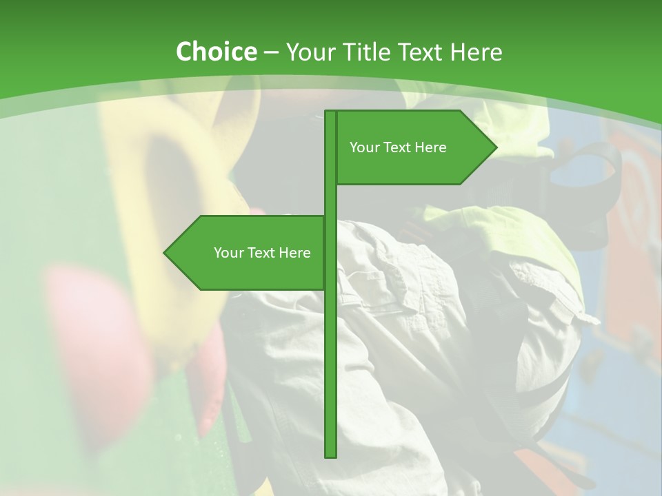 Climbing Mountain Brave PowerPoint Template