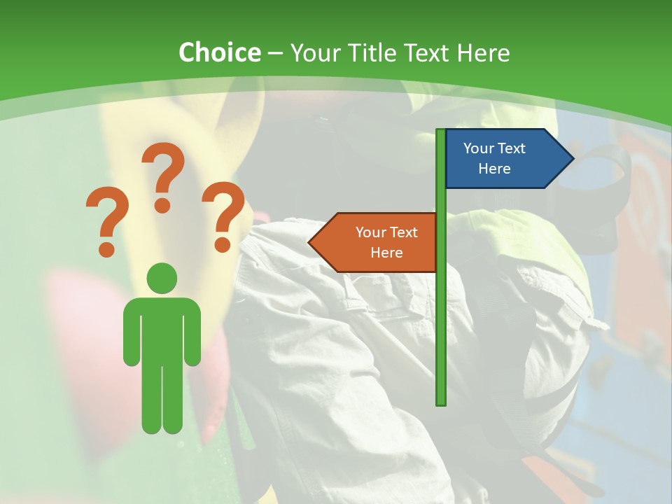 Climbing Mountain Brave PowerPoint Template