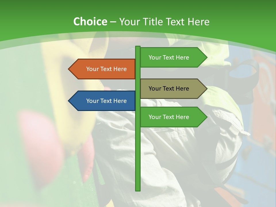 Climbing Mountain Brave PowerPoint Template