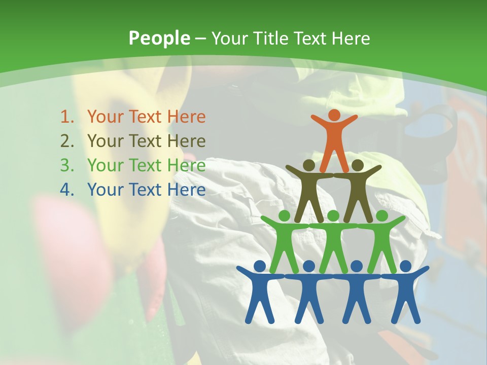 Climbing Mountain Brave PowerPoint Template