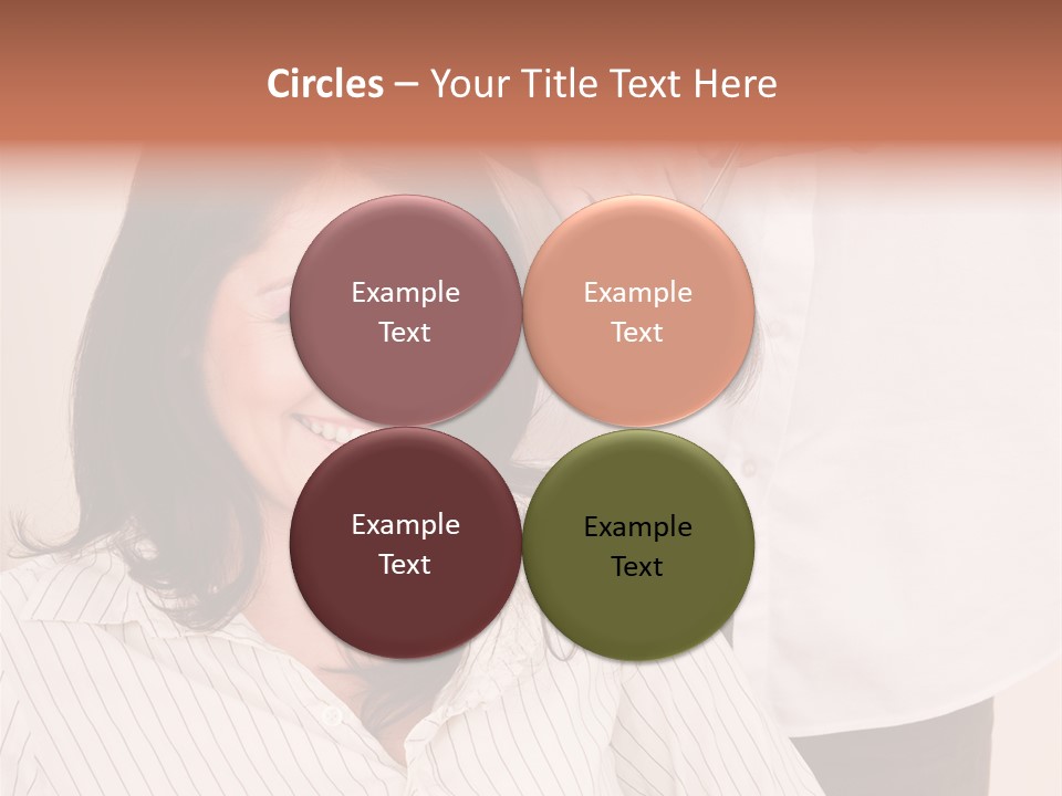 A Woman Getting Her Hair Styled By A Hair Stylist PowerPoint Template