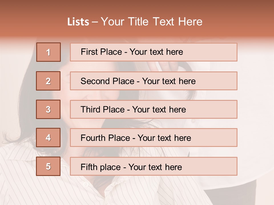 A Woman Getting Her Hair Styled By A Hair Stylist PowerPoint Template