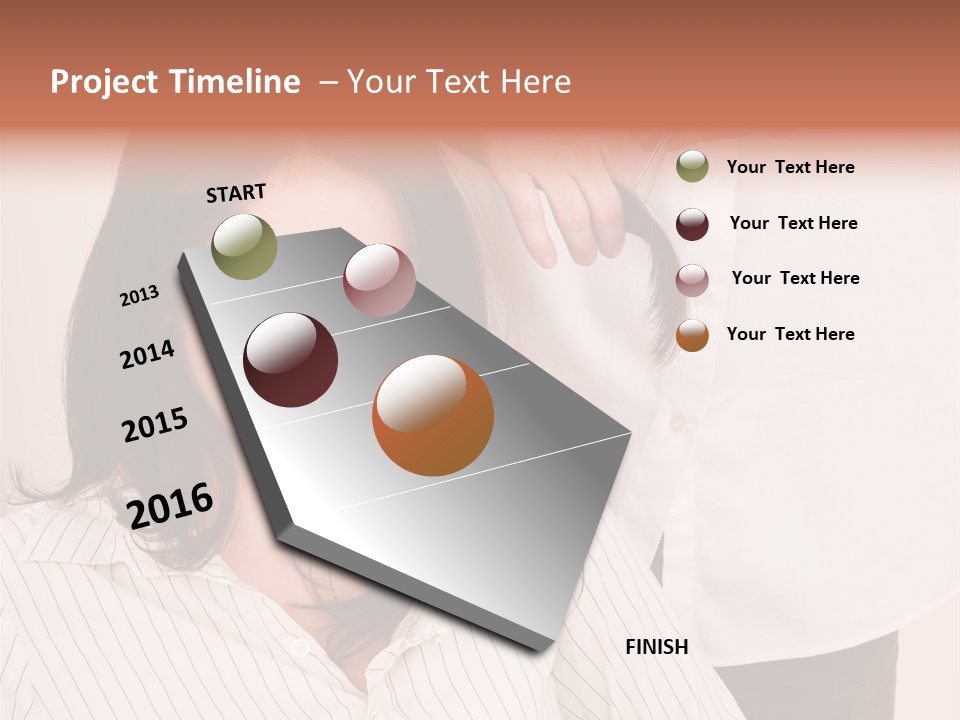 A Woman Getting Her Hair Styled By A Hair Stylist PowerPoint Template