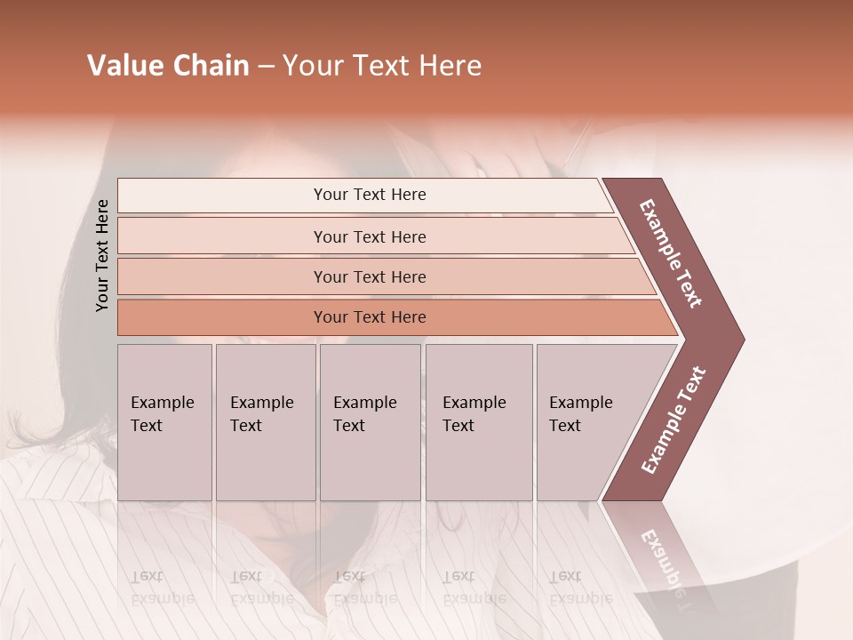 A Woman Getting Her Hair Styled By A Hair Stylist PowerPoint Template
