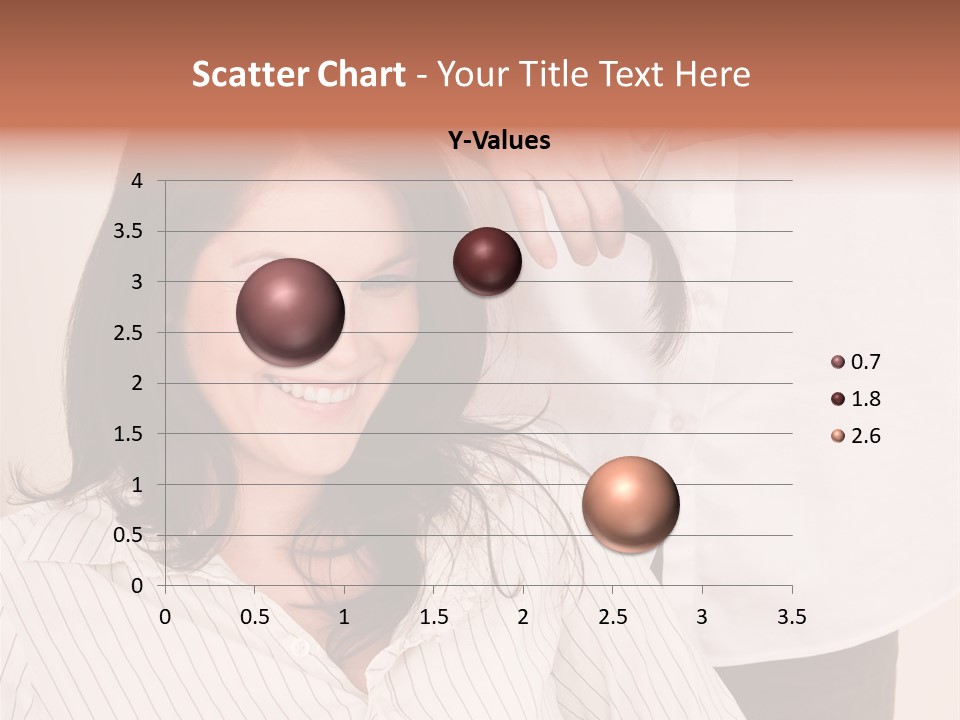 A Woman Getting Her Hair Styled By A Hair Stylist PowerPoint Template