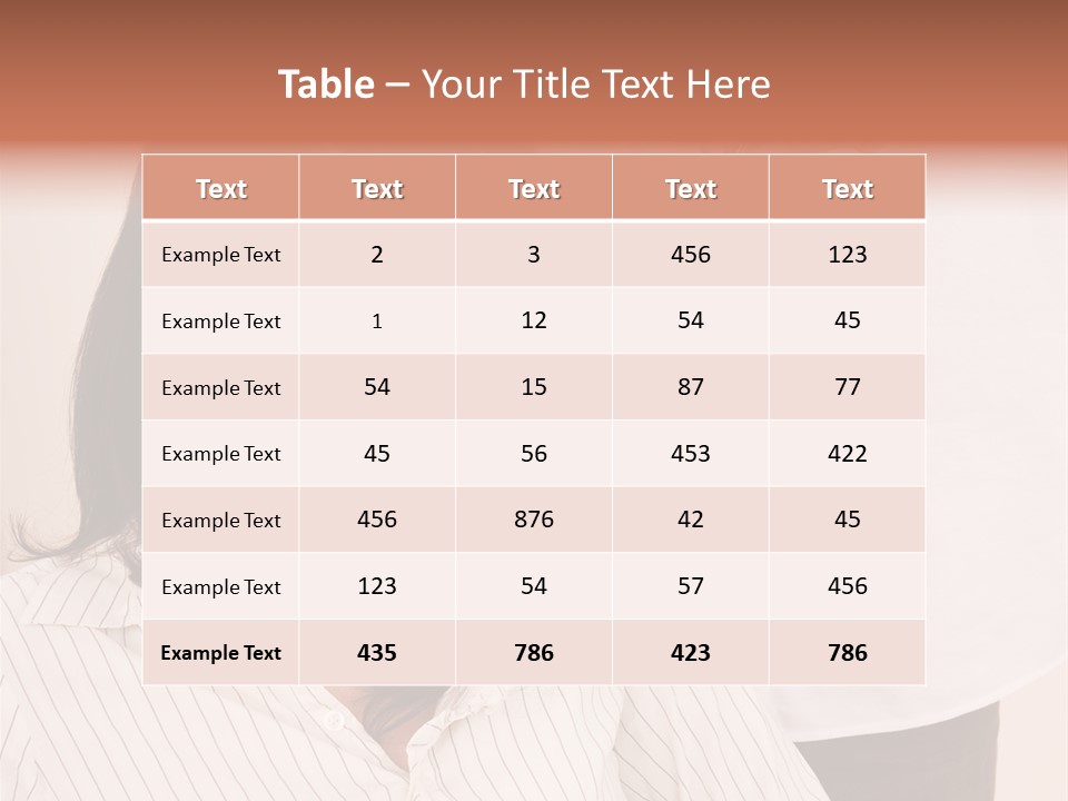 A Woman Getting Her Hair Styled By A Hair Stylist PowerPoint Template