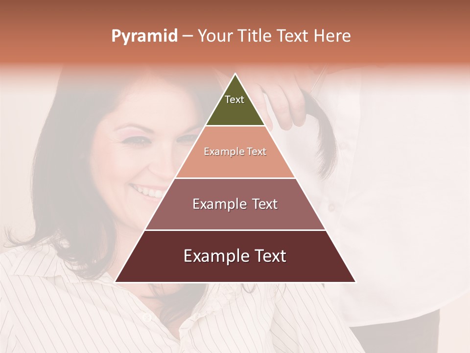 A Woman Getting Her Hair Styled By A Hair Stylist PowerPoint Template