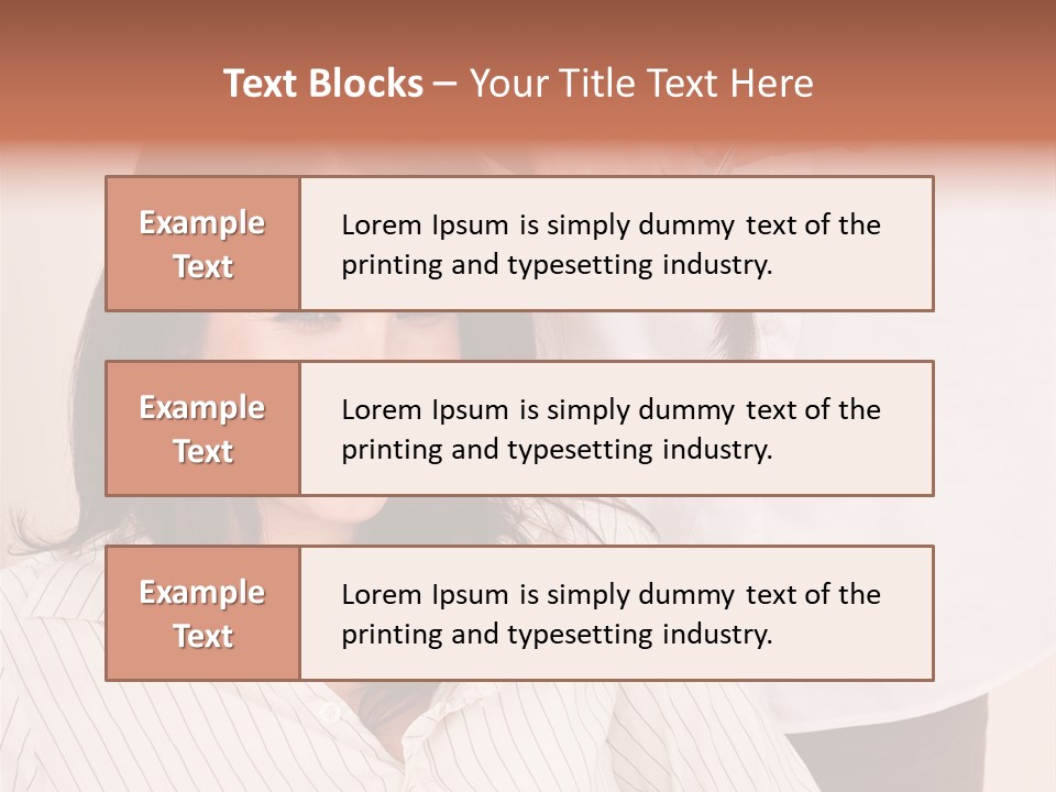 A Woman Getting Her Hair Styled By A Hair Stylist PowerPoint Template