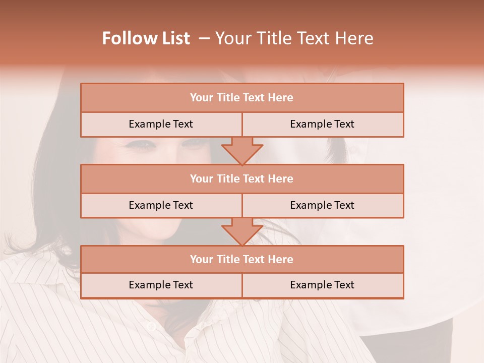 A Woman Getting Her Hair Styled By A Hair Stylist PowerPoint Template