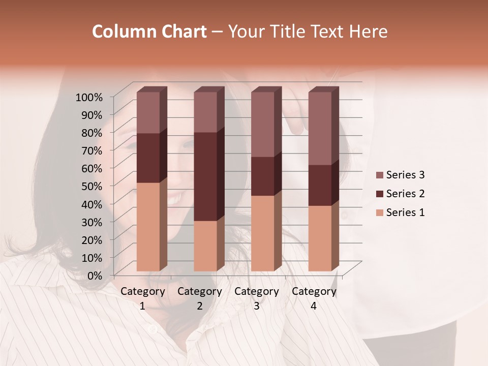 A Woman Getting Her Hair Styled By A Hair Stylist PowerPoint Template