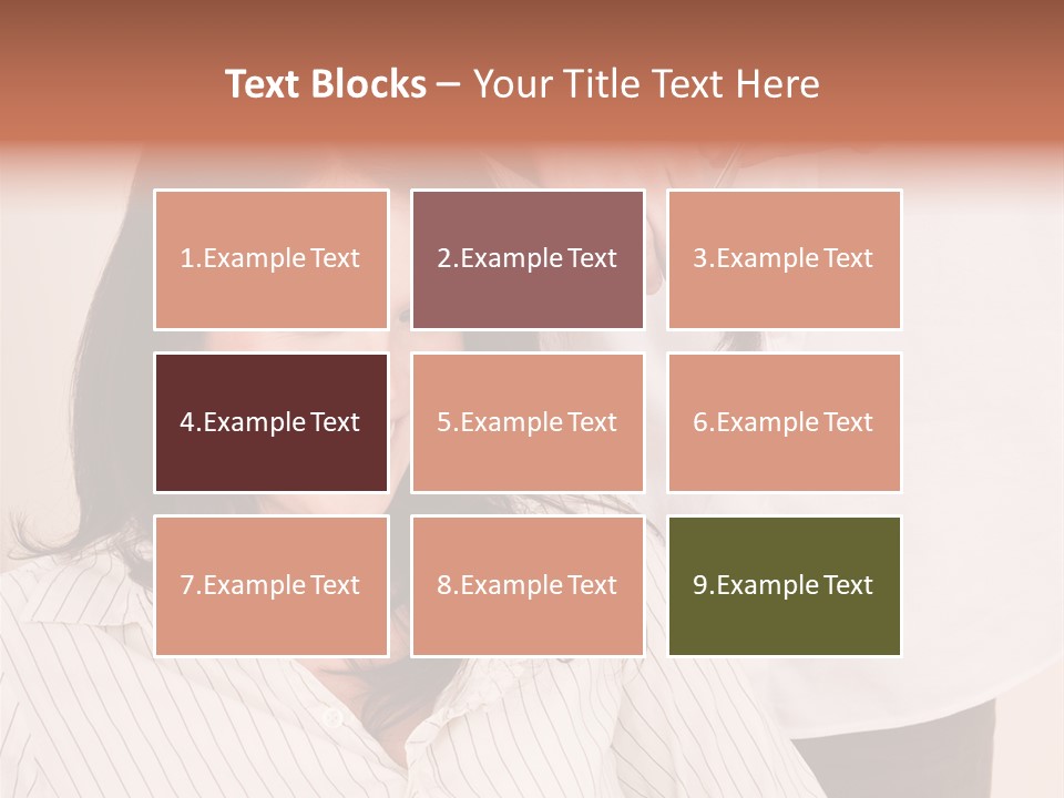 A Woman Getting Her Hair Styled By A Hair Stylist PowerPoint Template