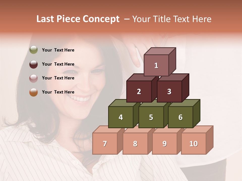 A Woman Getting Her Hair Styled By A Hair Stylist PowerPoint Template