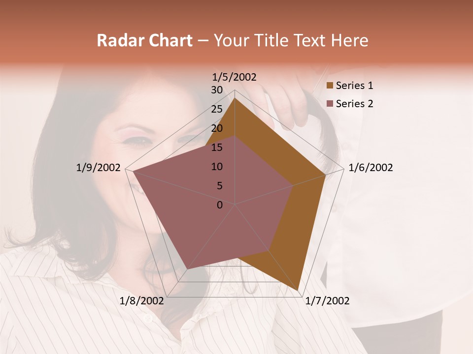 A Woman Getting Her Hair Styled By A Hair Stylist PowerPoint Template