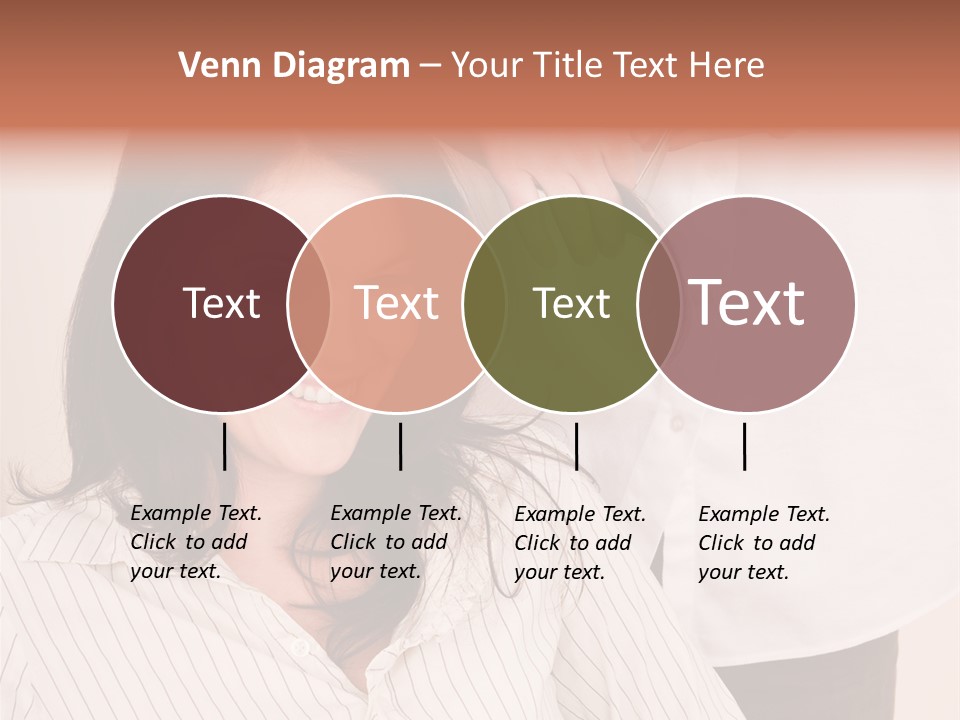 A Woman Getting Her Hair Styled By A Hair Stylist PowerPoint Template