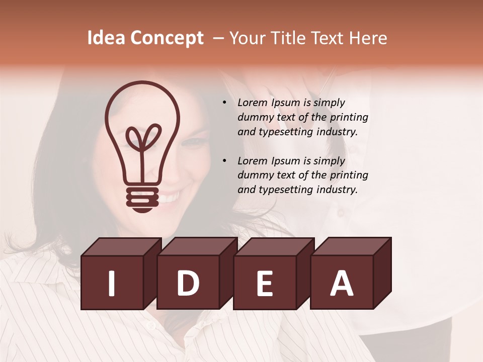 A Woman Getting Her Hair Styled By A Hair Stylist PowerPoint Template