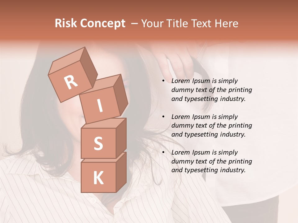 A Woman Getting Her Hair Styled By A Hair Stylist PowerPoint Template