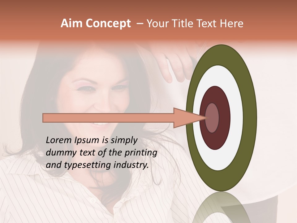 A Woman Getting Her Hair Styled By A Hair Stylist PowerPoint Template