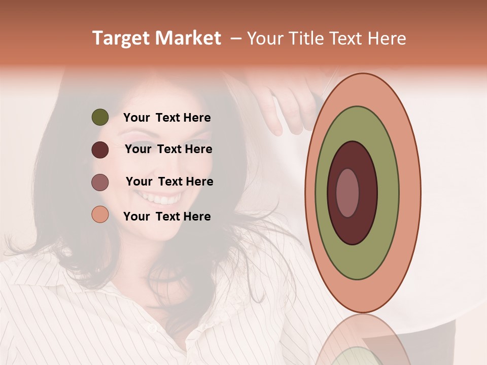 A Woman Getting Her Hair Styled By A Hair Stylist PowerPoint Template