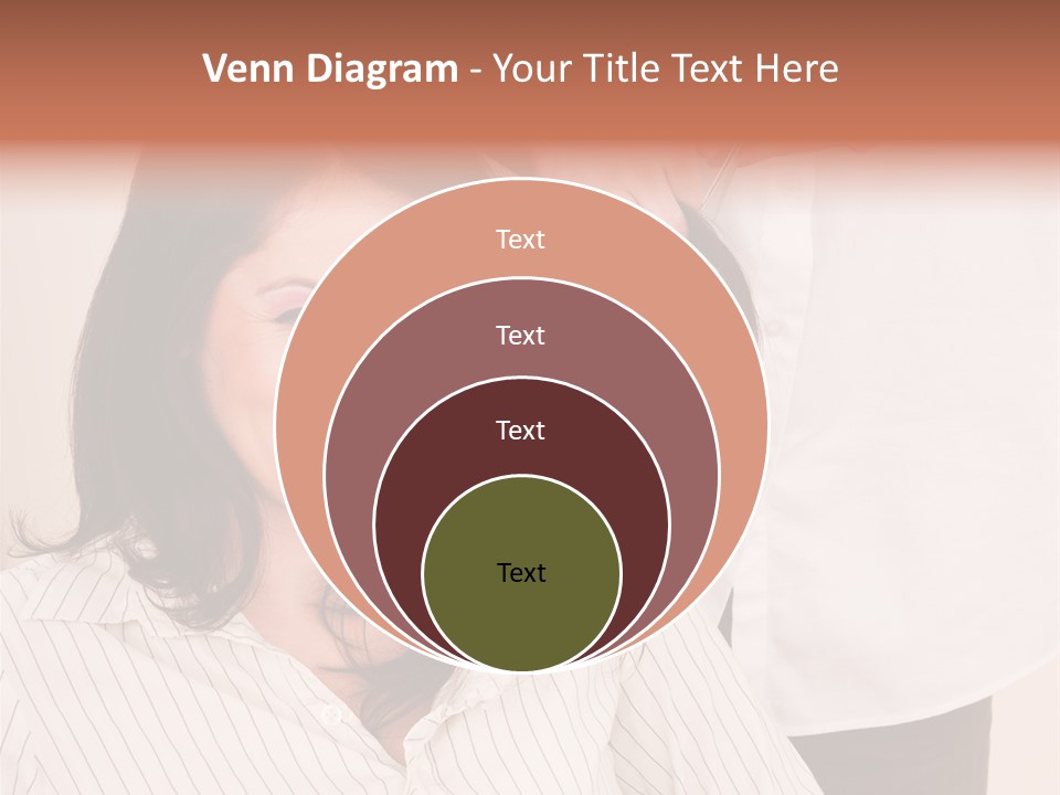 A Woman Getting Her Hair Styled By A Hair Stylist PowerPoint Template