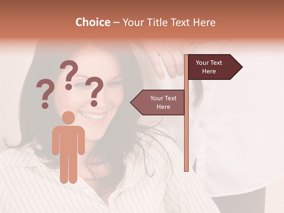 A Woman Getting Her Hair Styled By A Hair Stylist PowerPoint Template