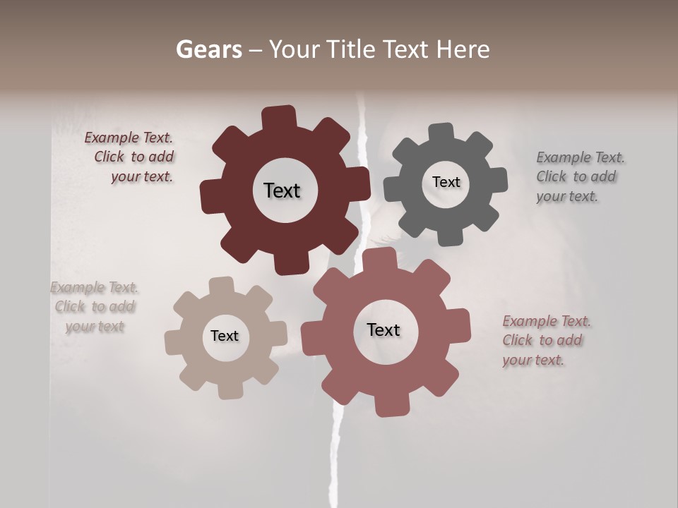 A Man And A Woman Face To Face With The Words Name Of Presentation Company Name PowerPoint Template