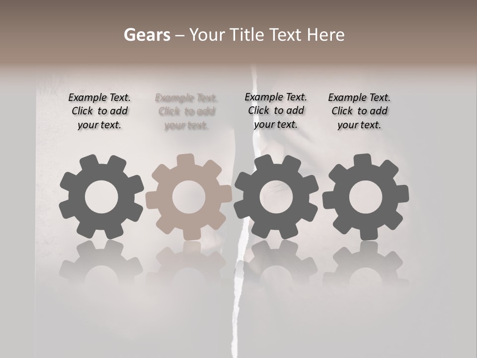 A Man And A Woman Face To Face With The Words Name Of Presentation Company Name PowerPoint Template