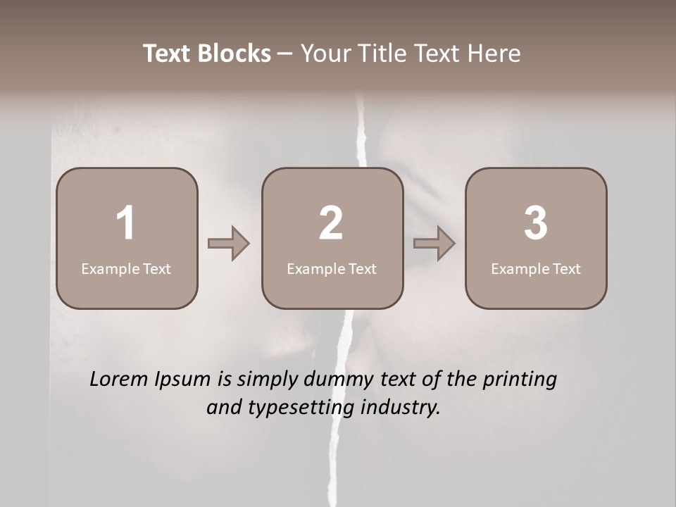 A Man And A Woman Face To Face With The Words Name Of Presentation Company Name PowerPoint Template