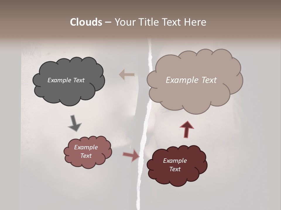 A Man And A Woman Face To Face With The Words Name Of Presentation Company Name PowerPoint Template