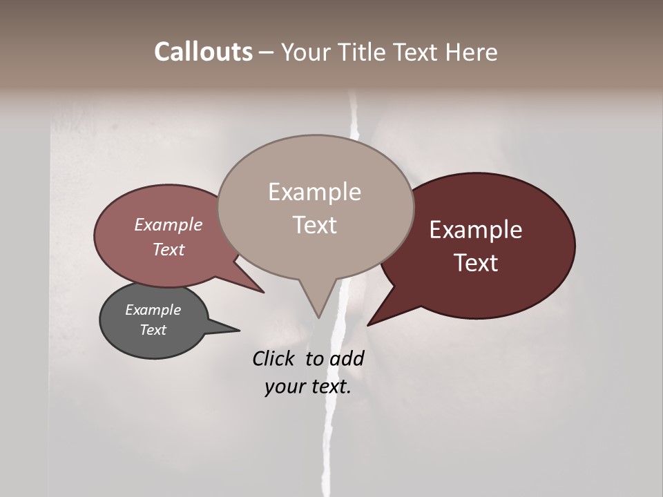 A Man And A Woman Face To Face With The Words Name Of Presentation Company Name PowerPoint Template