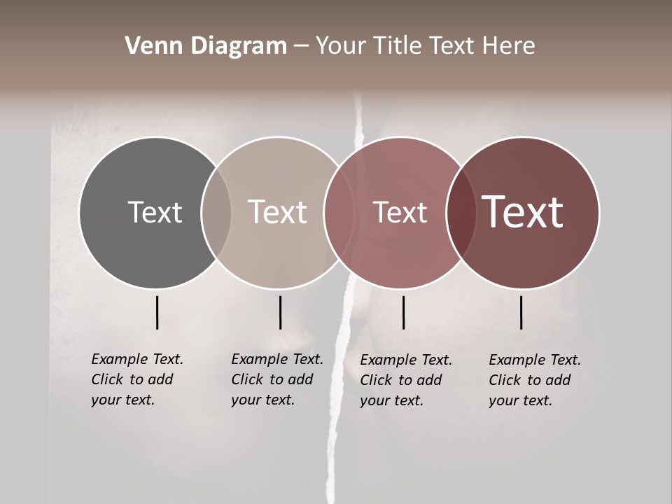 A Man And A Woman Face To Face With The Words Name Of Presentation Company Name PowerPoint Template