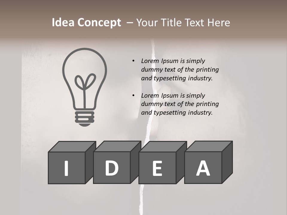 A Man And A Woman Face To Face With The Words Name Of Presentation Company Name PowerPoint Template