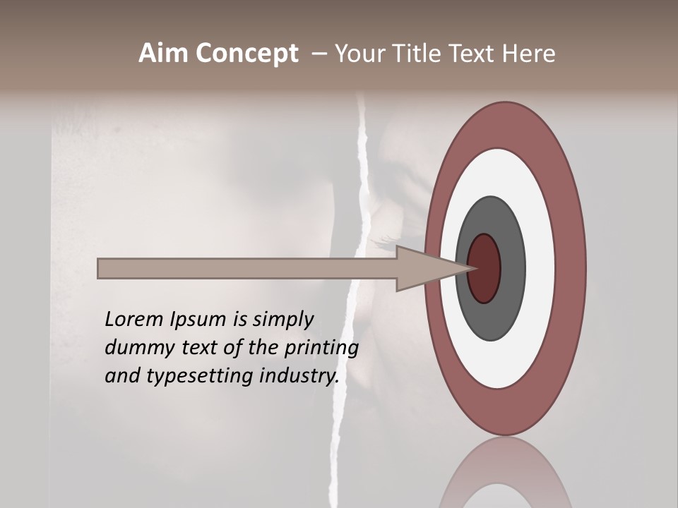 A Man And A Woman Face To Face With The Words Name Of Presentation Company Name PowerPoint Template