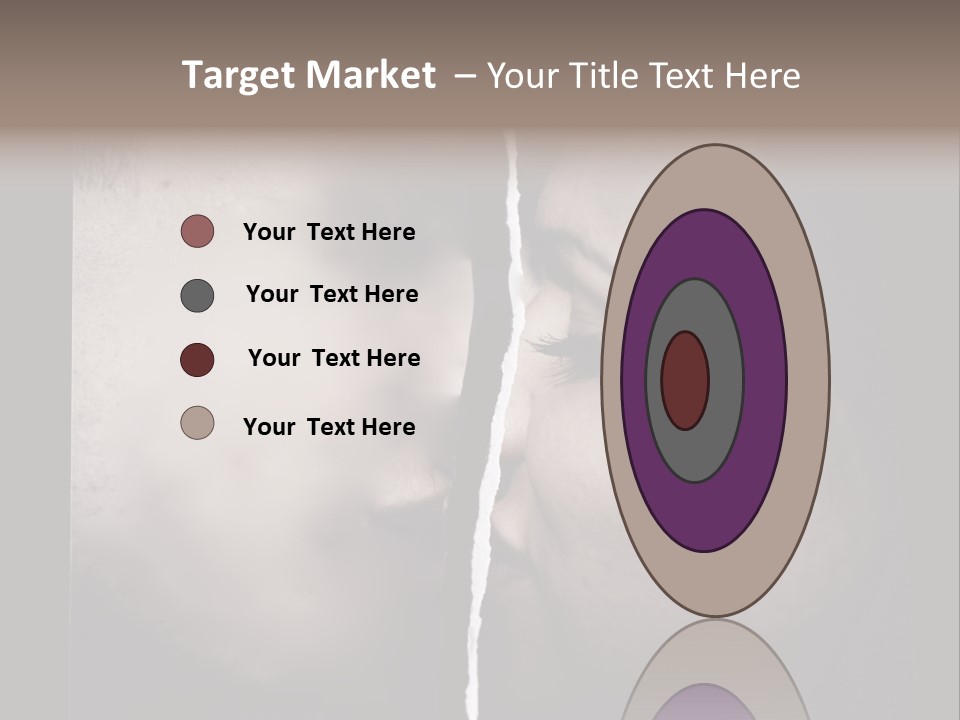 A Man And A Woman Face To Face With The Words Name Of Presentation Company Name PowerPoint Template