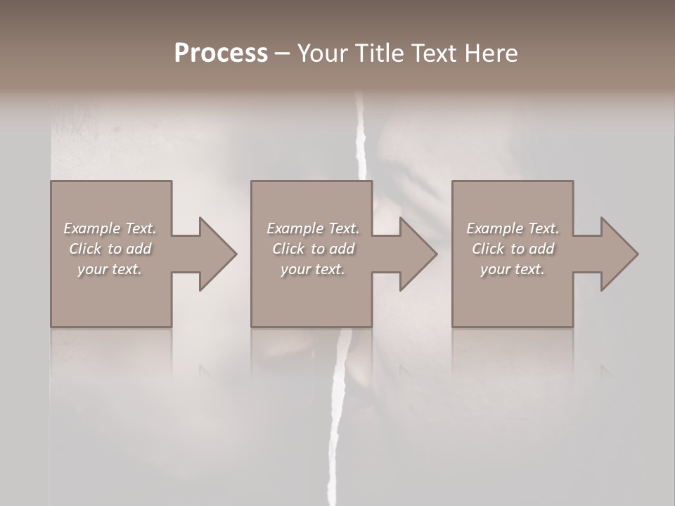A Man And A Woman Face To Face With The Words Name Of Presentation Company Name PowerPoint Template
