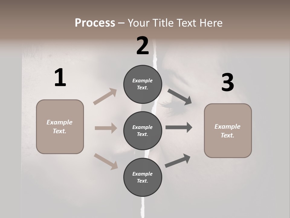 A Man And A Woman Face To Face With The Words Name Of Presentation Company Name PowerPoint Template