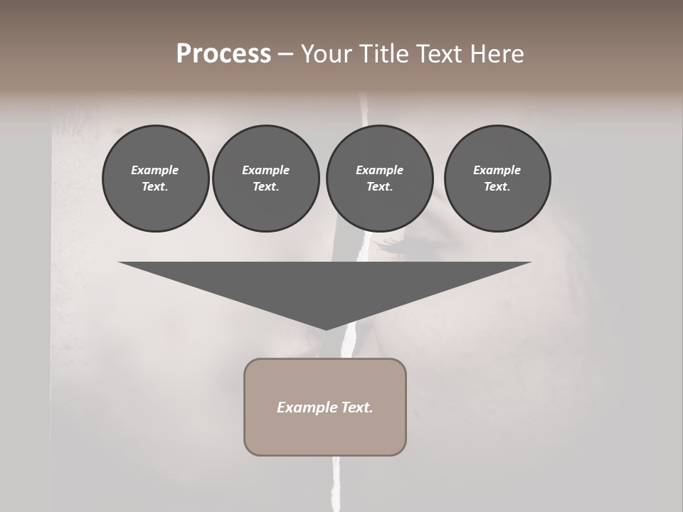 A Man And A Woman Face To Face With The Words Name Of Presentation Company Name PowerPoint Template