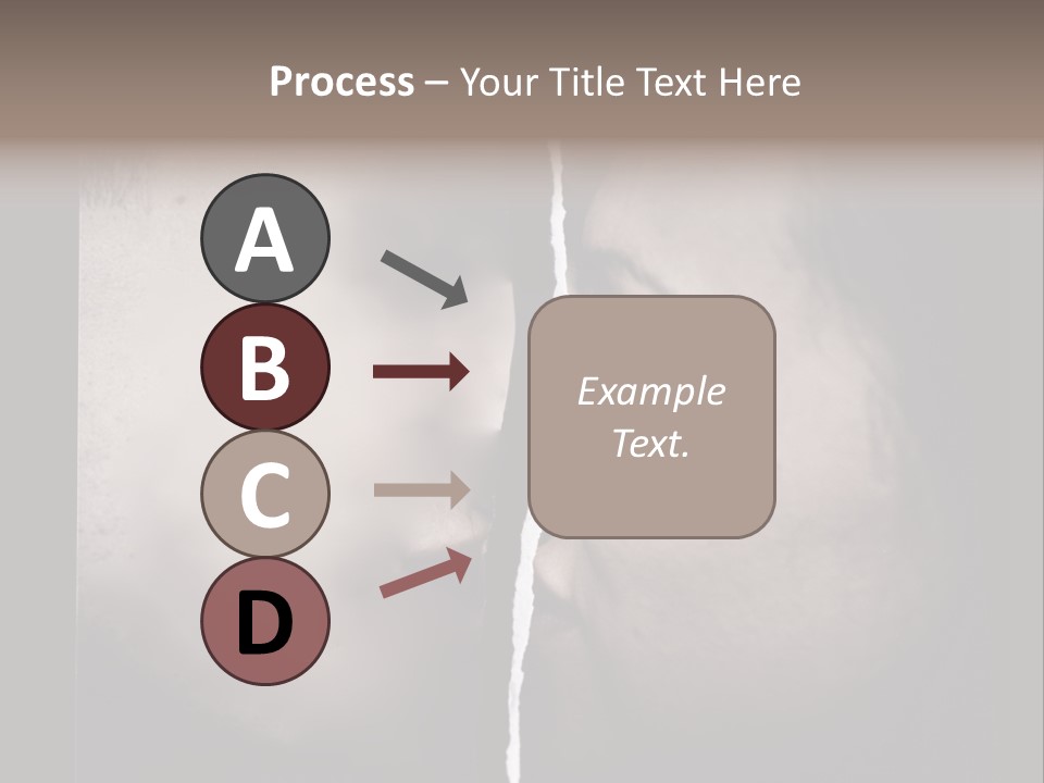 A Man And A Woman Face To Face With The Words Name Of Presentation Company Name PowerPoint Template