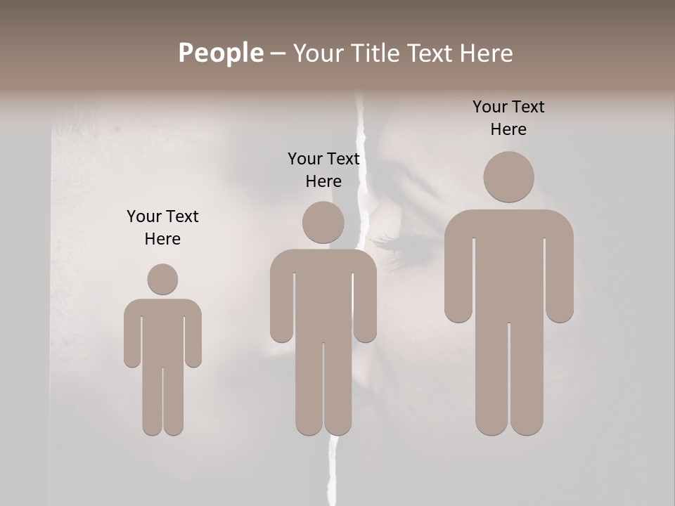 A Man And A Woman Face To Face With The Words Name Of Presentation Company Name PowerPoint Template