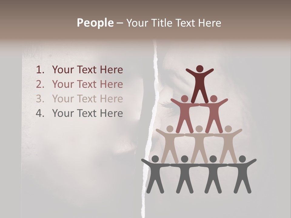 A Man And A Woman Face To Face With The Words Name Of Presentation Company Name PowerPoint Template