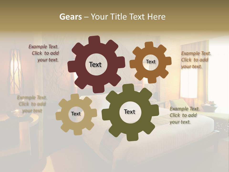 Decor Lamp Bedroom PowerPoint Template