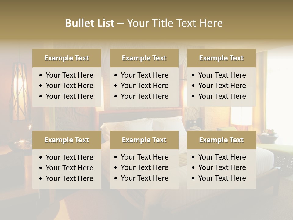 Decor Lamp Bedroom PowerPoint Template