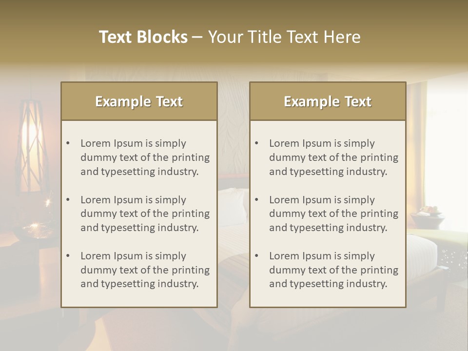Decor Lamp Bedroom PowerPoint Template