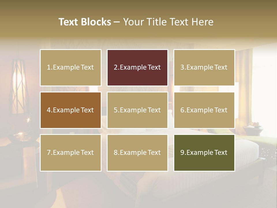 Decor Lamp Bedroom PowerPoint Template