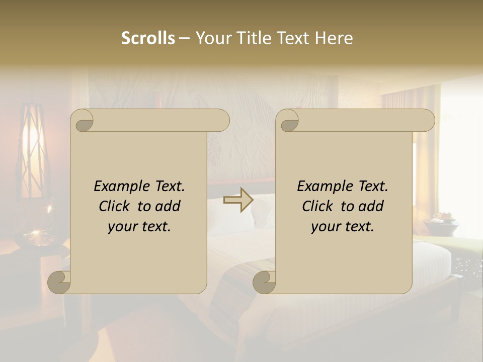 Decor Lamp Bedroom PowerPoint Template